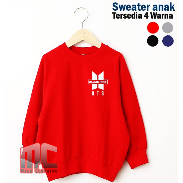 Sweater anak anak  BLACKPINK BTS - Milk Clothing