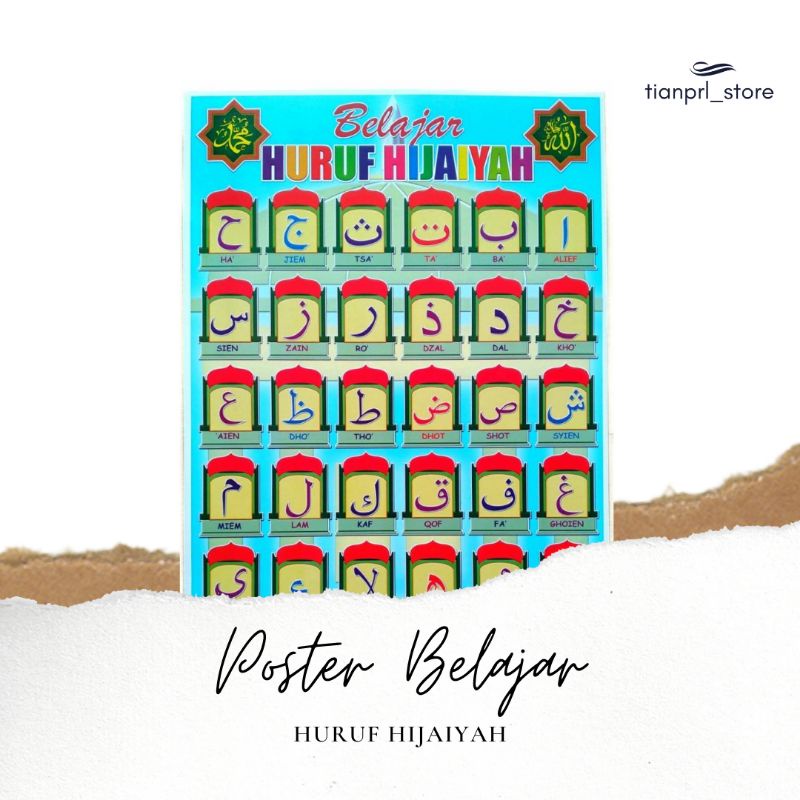 

POSTER BELAJAR HURUF HIJAIYAH