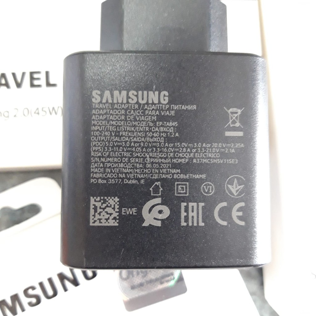 Charger Samsung super fast charging Type C to Type C 45W 45 Watt M51 A72 S21 S22 Ultra Note 20 Kualitas Ori SUPER Fast Charging