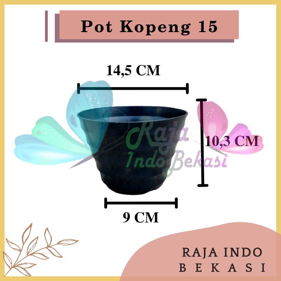 Pot Bunga Kopeng 15 Hitam 14,5cm By Garden Of Love Pot Plastik Lucu Pot Basic Hitam 15 Cm Murah