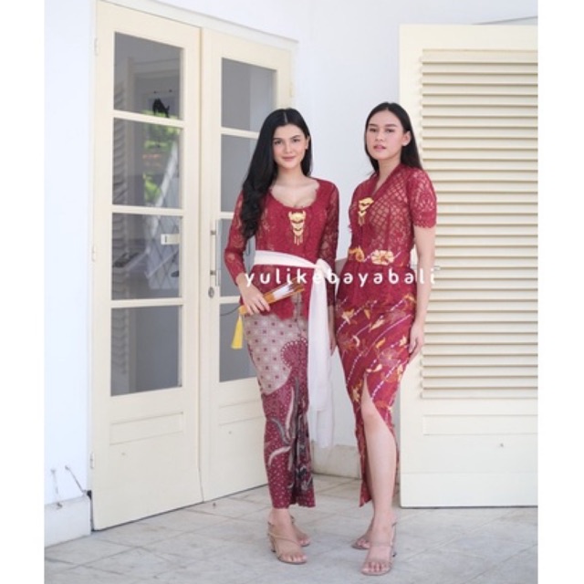 Kebaya Semi italy Special Maroon