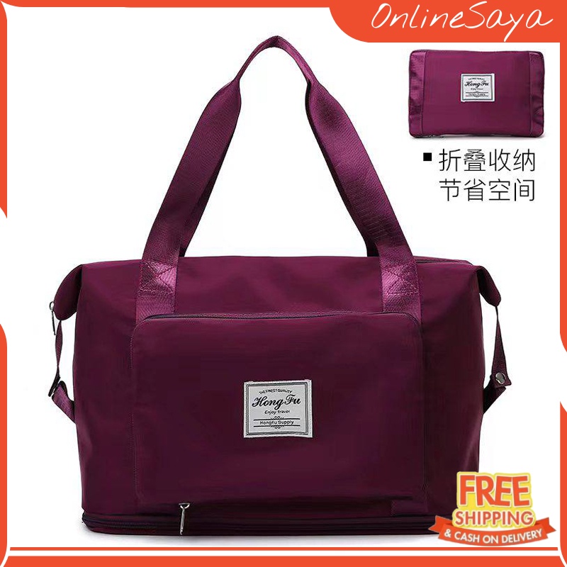 TAS TRAVEL WANITA PRIA MULTIFUNGSI FASHION KOREA IMPORT 1993 ANTI AIR NILON PARASUT