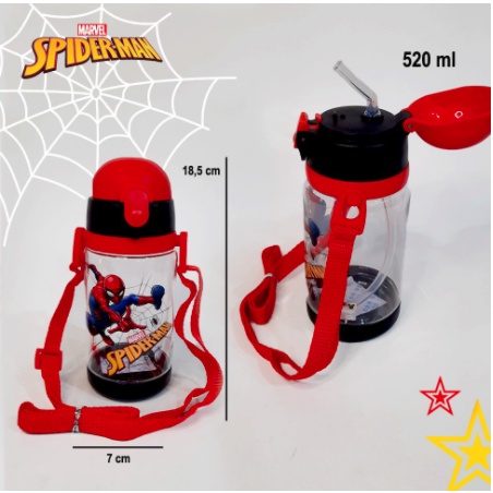 DISNEY Botol Minum Anak Disney Original Dual Cap Bahan Tritan Premium BPA Free/ Kids Bottle 520 ml 5012