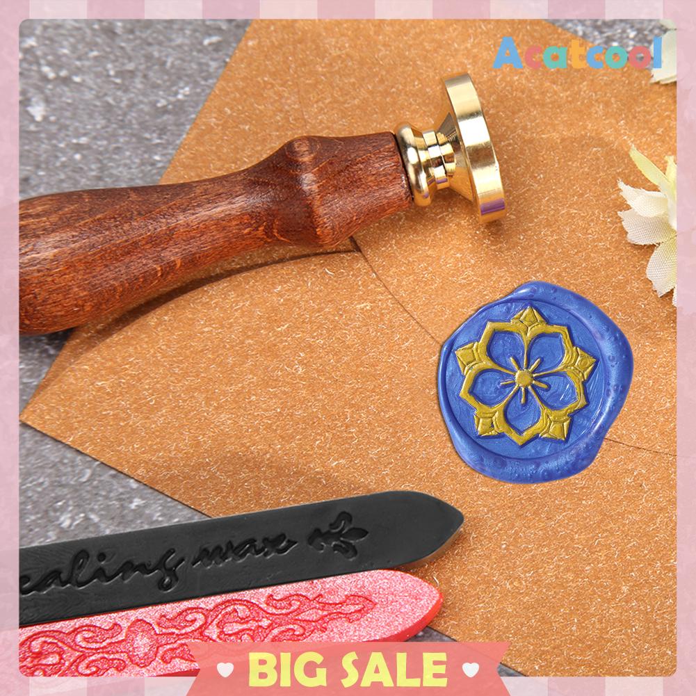 Stempel Segel Lilin Motif Retro Bahan Metal Untuk Dekorasi Scrapbook