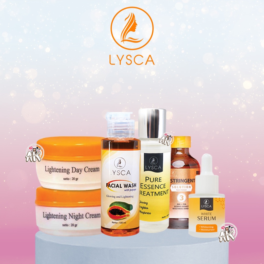 LYSCA Beauty Skin Lightening Series (Day Cream/Night Cream/Facial Wash/Astrigent Toner/Essence)