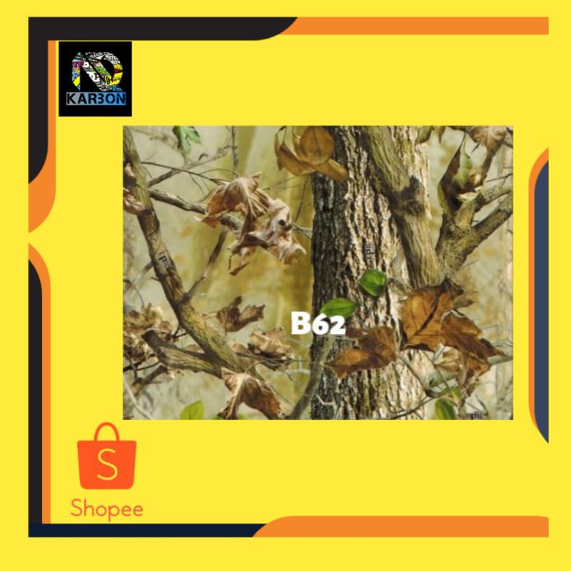 Bahan Karbon Celup WTP Water Transfer Printing motif Camo kode B62