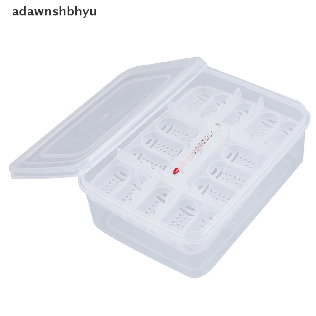 Adawnshbhyu 16tray Mesin Tetas Telur+Thermometer DIY Inkubasi Ular Cicak Tokek