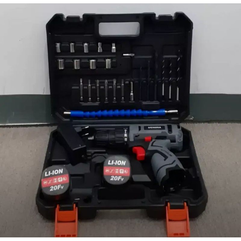 mesin bor baterai cordless 20v Uchiha termurah kualitas Jepang