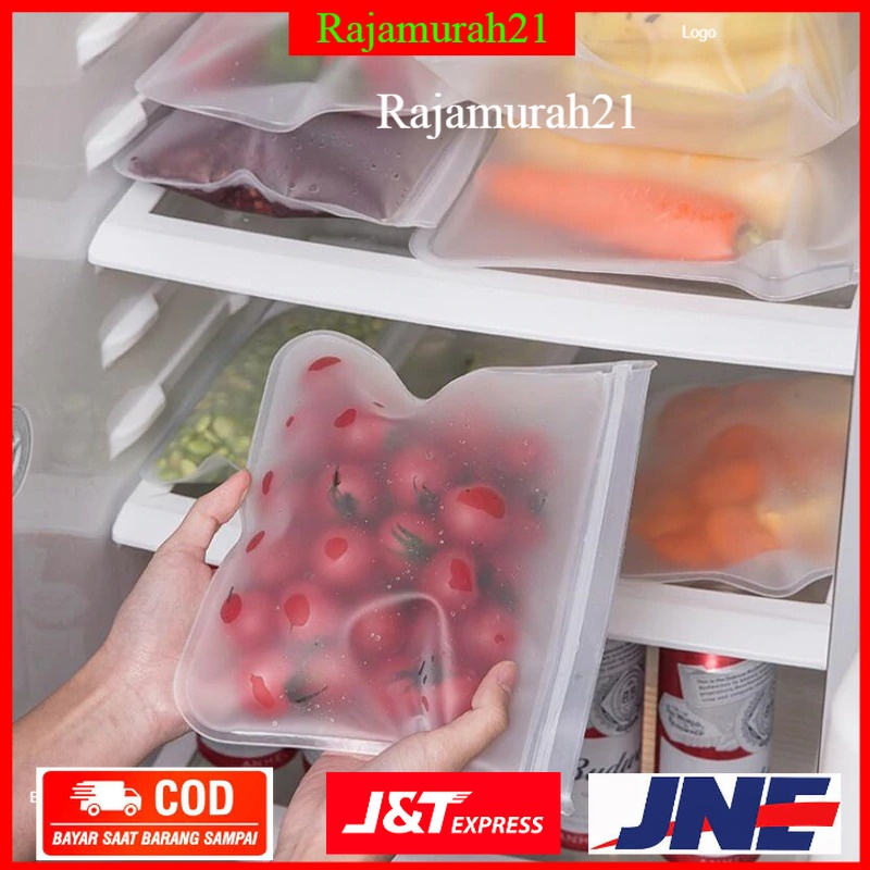 Amil Kantong Plastik Organizer Makanan Silicone Food Bag Ziplock - 7RHXO6TP