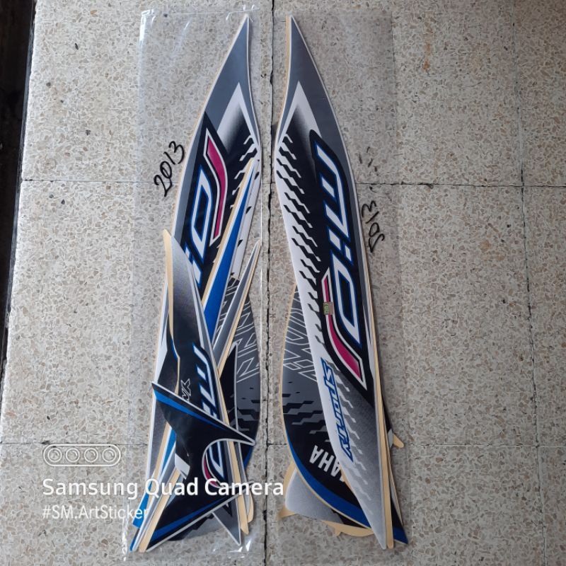 STRIPING STANDAR ORI LIST STIKER MOTOR YAMAHA MIO J TAHUN 2013 STIKER MIO J 2013 READY STOK