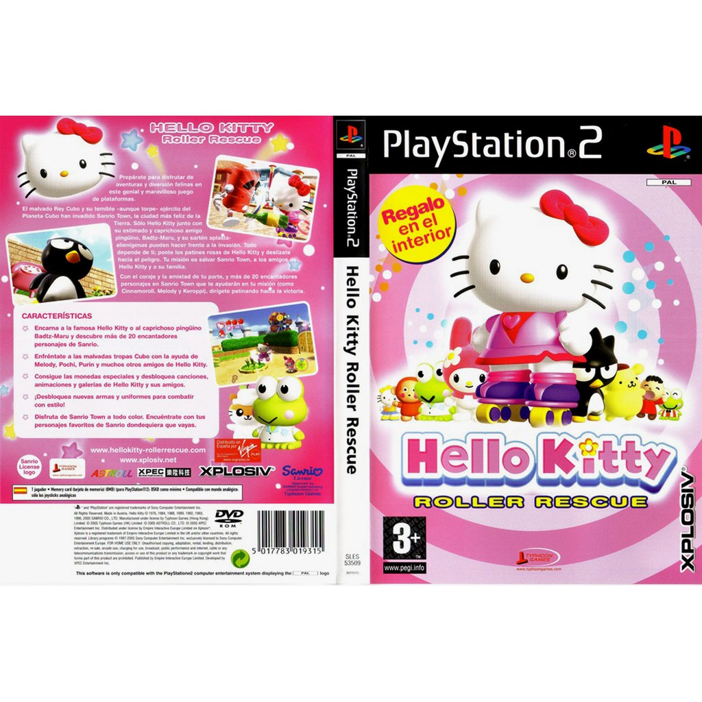 Kaset Ps2 Game Hello Kity - Roller Rescue