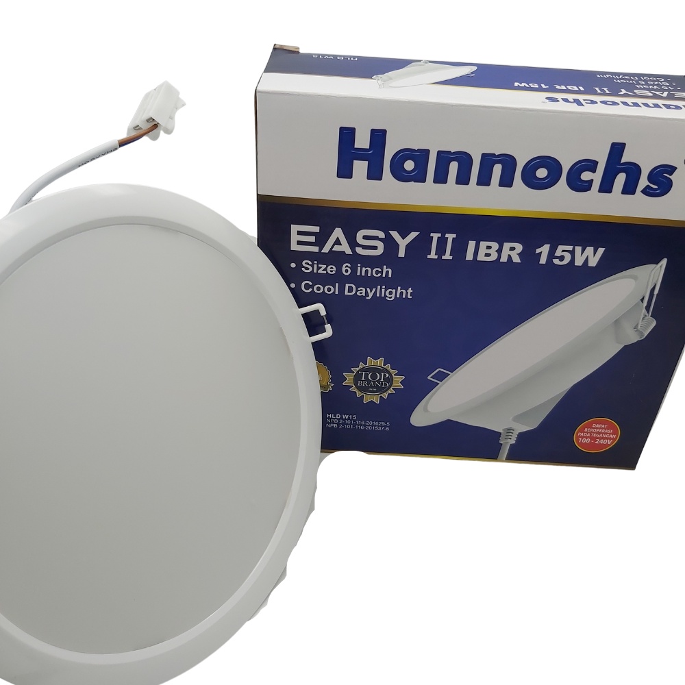 Lampu Downlight Led Bulat Hannochs Easy IBR 15 Watt Ceiling Lamp 15W