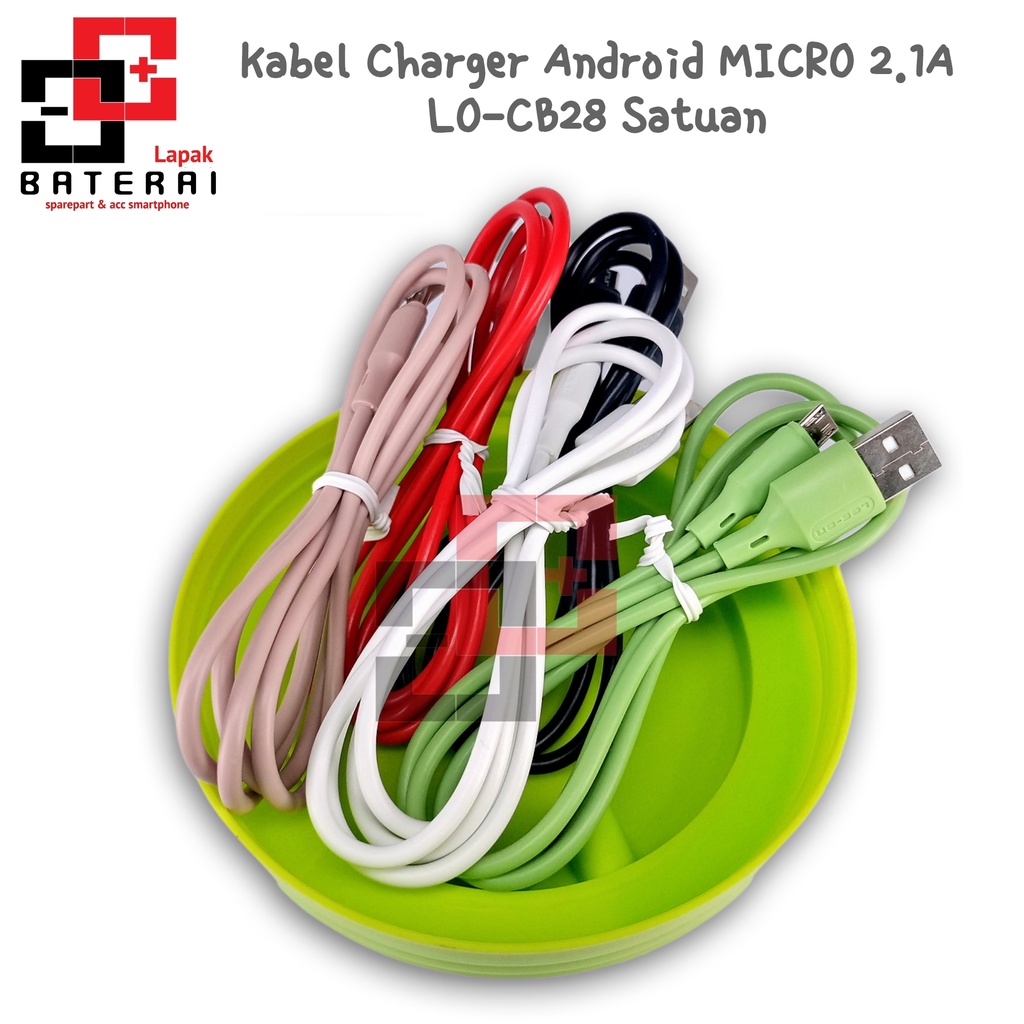 Log On - CB78 Micro Kabel Data 3A Fast Charghing / Quick Charger 4.0 - 1 tahun Garansi