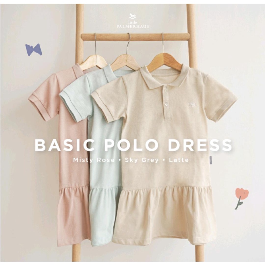 LITTLE PALMERHAUS BASIC POLO DRESS / DRESS ANAK PEREMPUAN