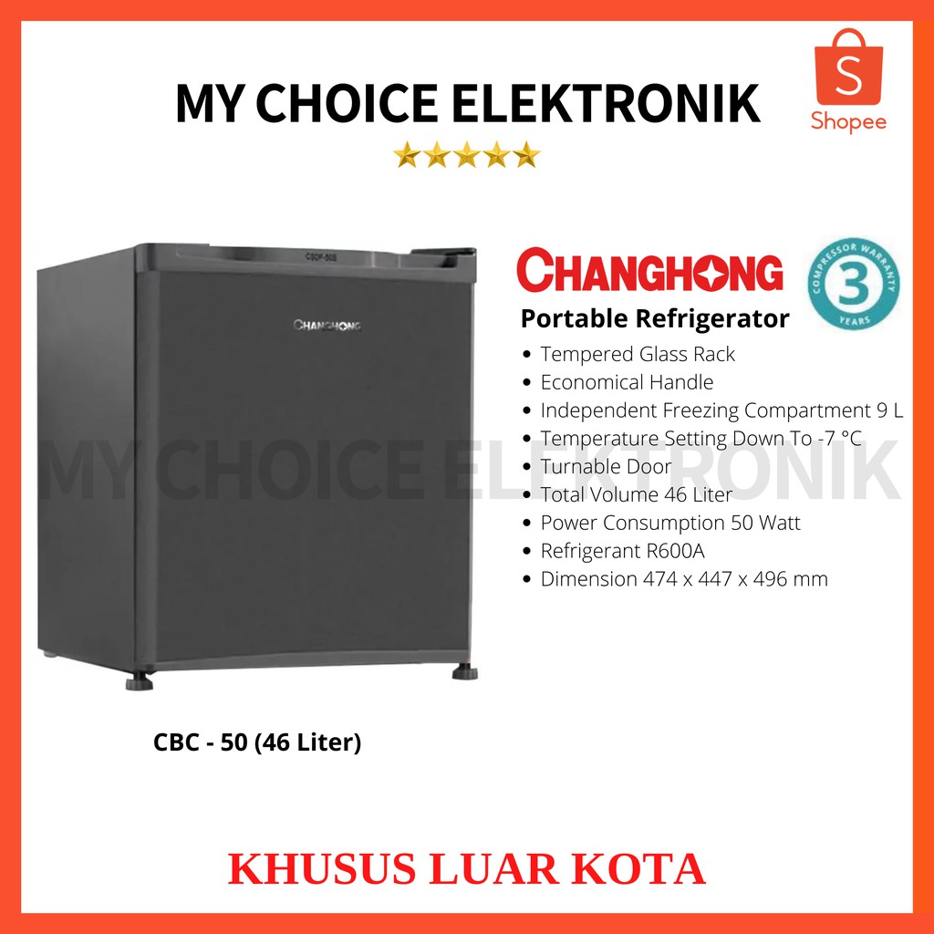 Changhong Portable CBC-50 (Black) [Luar Kota]