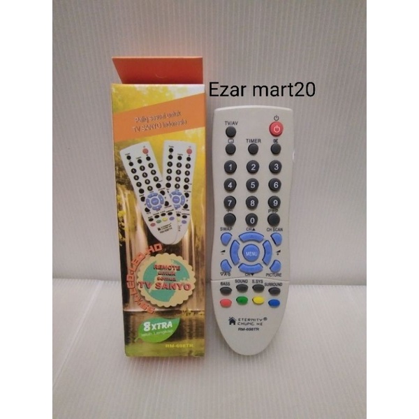 REMOTE SANYO TV MULTI TABUNG 698