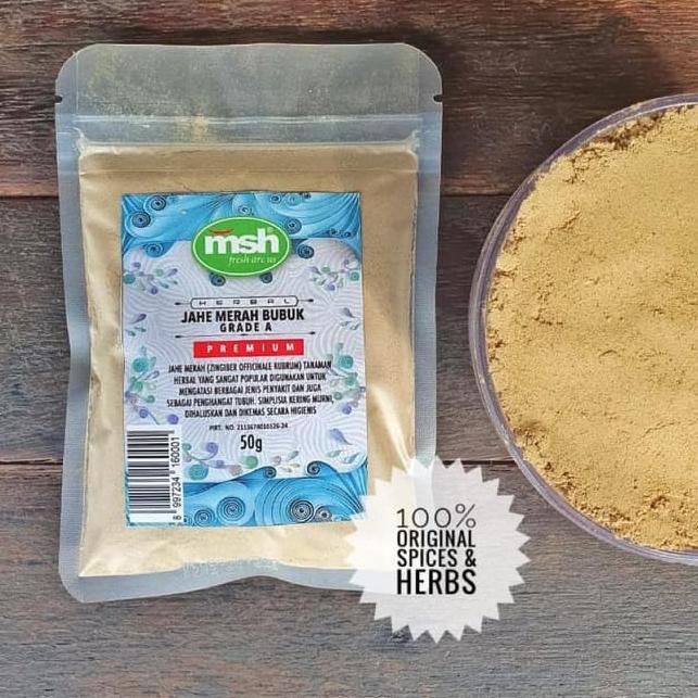 

(PROMO TERBARU) Jahe Merah Bubuk Premium Grade A