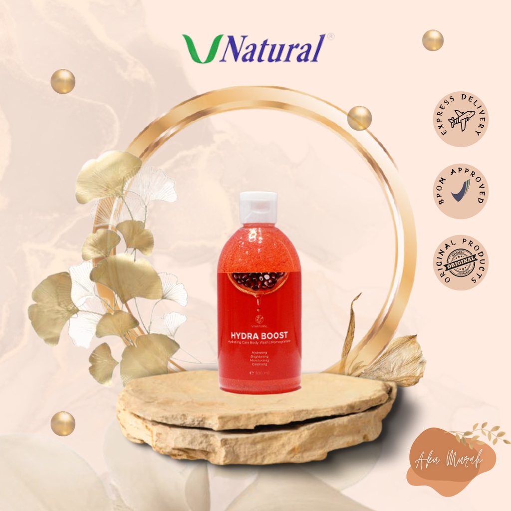 ✨ AKU MURAH ✨ [BARANG SALE] V Natural Brightening Body Wash - Pomegranate Hydra (Merah)