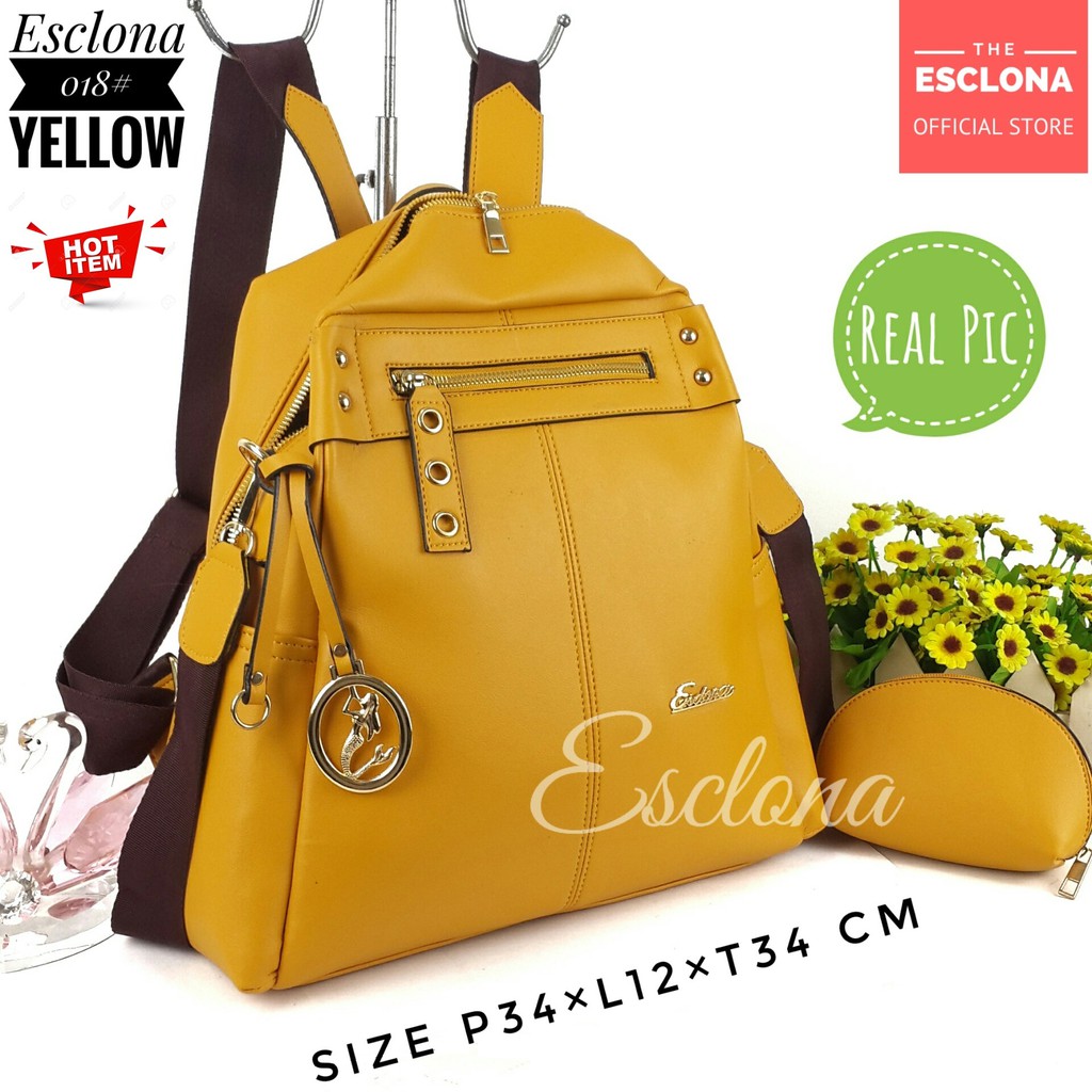 Tas Ransel Wanita Import Batam Bag Backpack Gendong Women 018 Selempang Cewek Branded Cantik Grosir Fashion Murah Handbag Original Besar Laptop Kantor Kerja Kuliah Premium Super Populer Terbaru Terlaris Hobo Gadis Traver Dewasa Santai Berpergian Camping