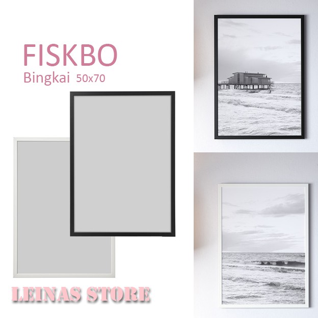 Bingkai Foto BESAR uk 50x70 cm IKFISK / bingkai foto dinding