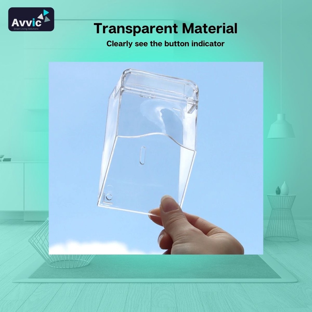 Avvic x Rain Cover Tutup Pelindung Bel Rumah Outdoor Waterproof Cover for Wireless DoorBell Transparan