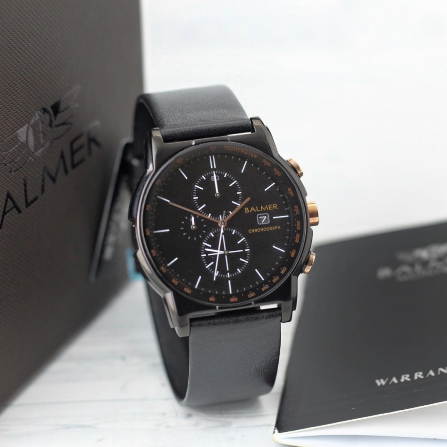 Jam Tangan Pria Balmer 7931 Original Chronograph Tali Kulit