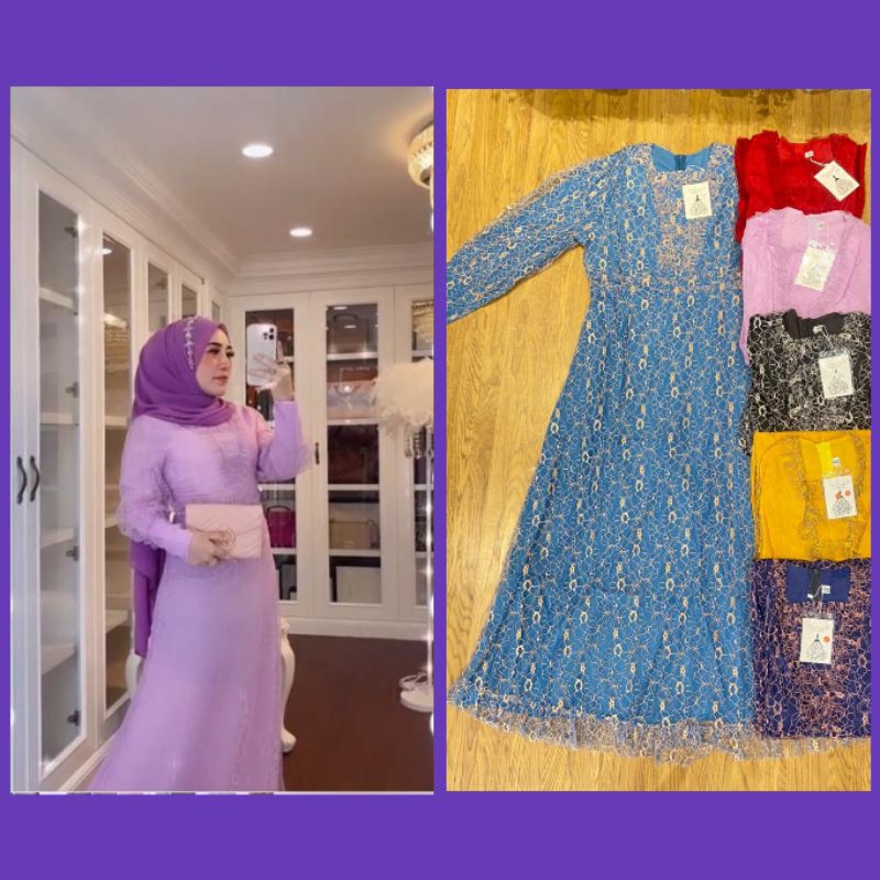 New Dress Brokat Import ORI Brand Shellasaukia