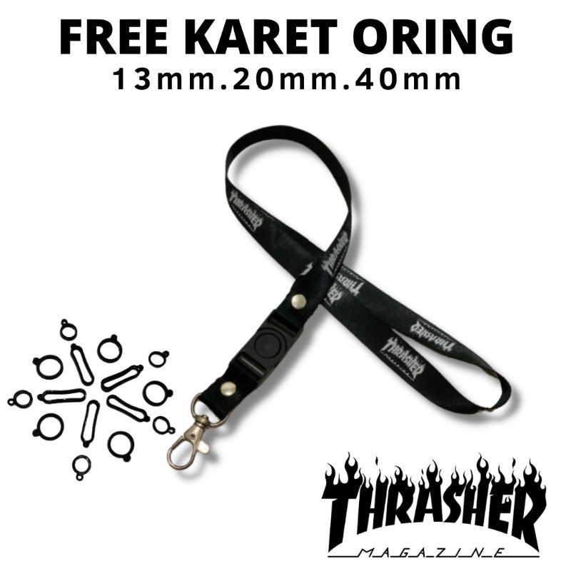 

TALI LANYARD THRASHER LOGO TULISAN