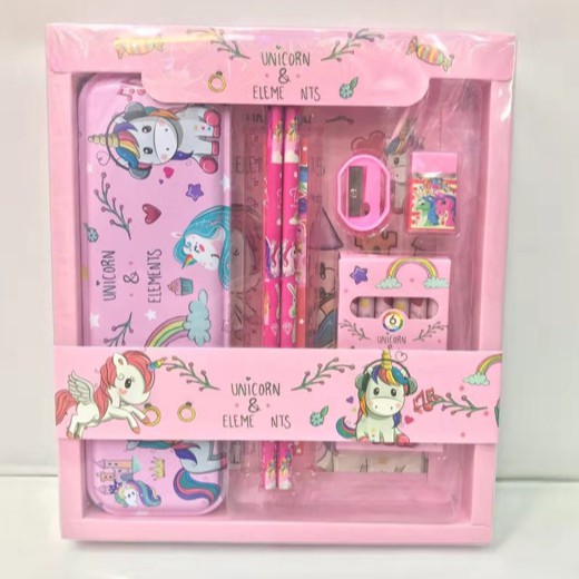 

Study Set Stationery Set Alat Tulis Sekolah Karakter Unicorn/Spiderman/Frozen/Little Pony 8015