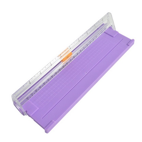 A4 Paper Cutting Machine Paper Cutter Art Trimmer Crafts Photo Scrapbook Blades DIY Office Home Stationery Knife-ungu