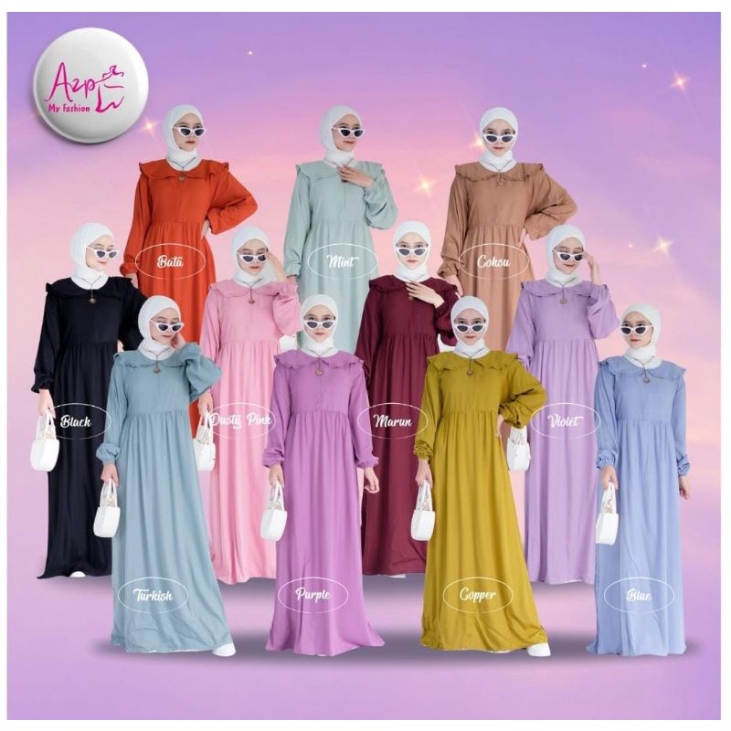 Dress rayon azp model kekinian