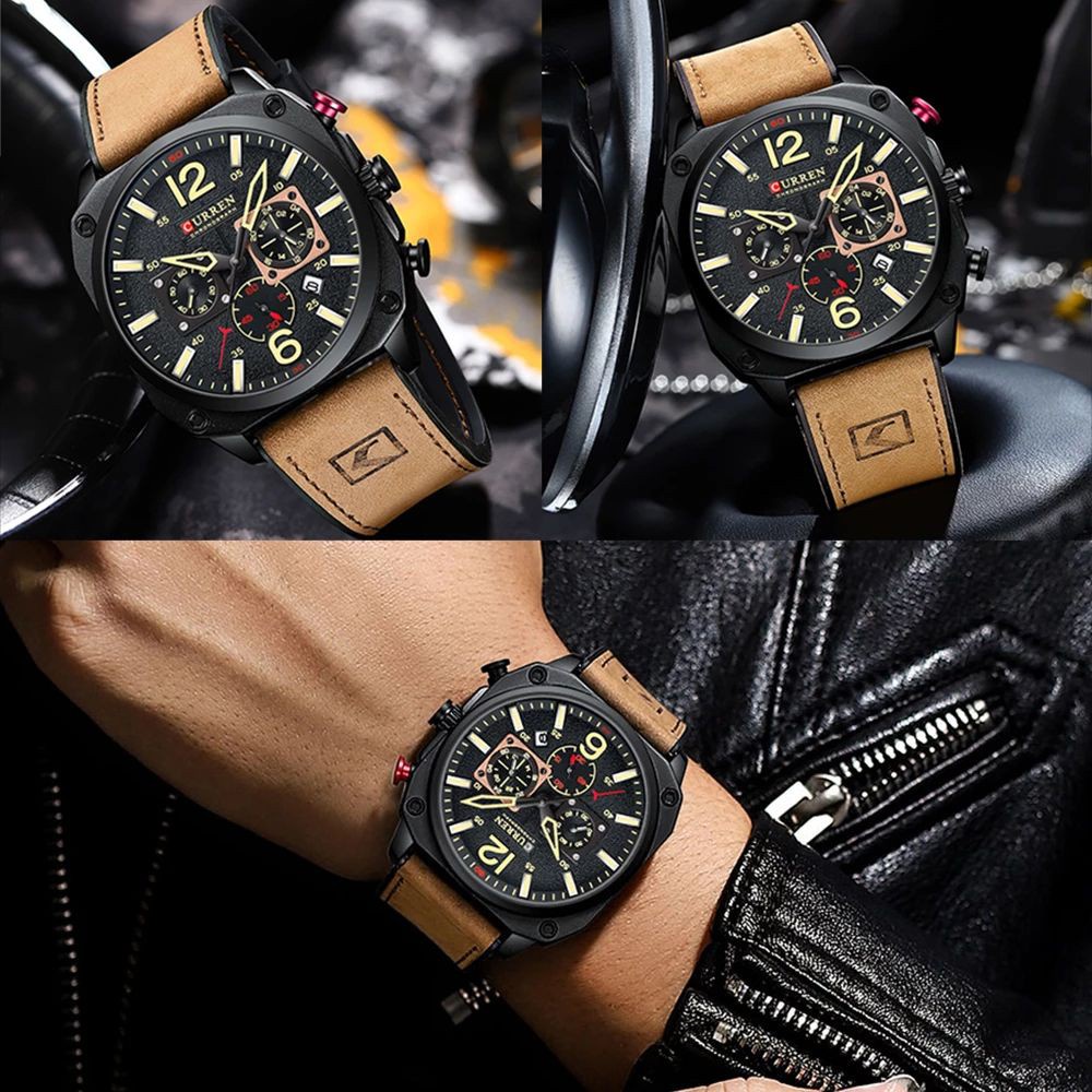 CURREN 8398 Jam Tangan Pria Analog Chronograph WK-SBY