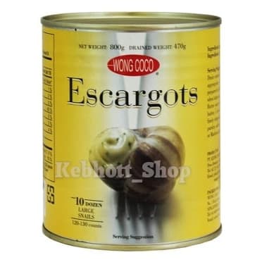 

Wong Coco Escargot Escargots Plain 850gr Daging Keong Olahan