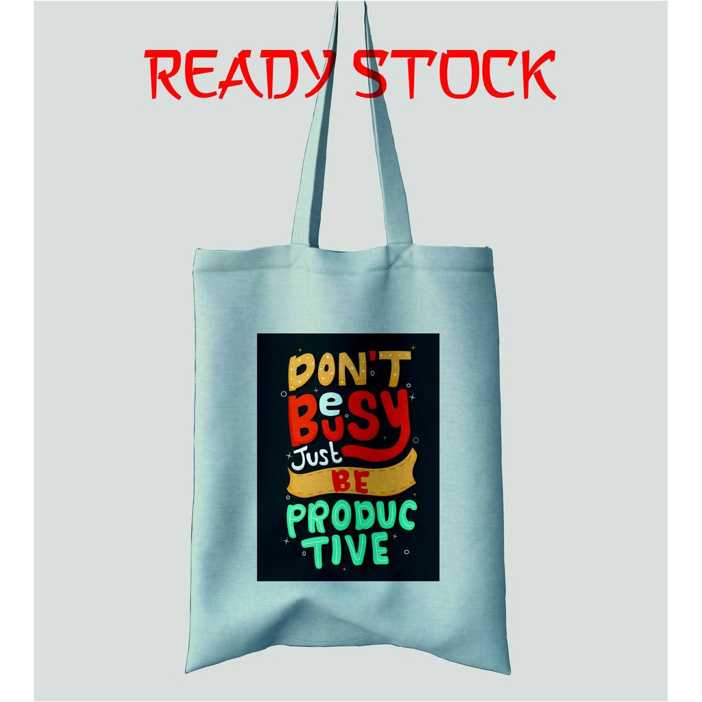 Totebag Premium - Canvas Drill - Bukan Blacu - Tas Fashion Wanita -  RS06