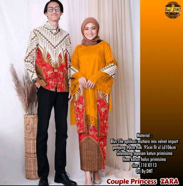 Premium tunik kirana || couple kebaya free selendang