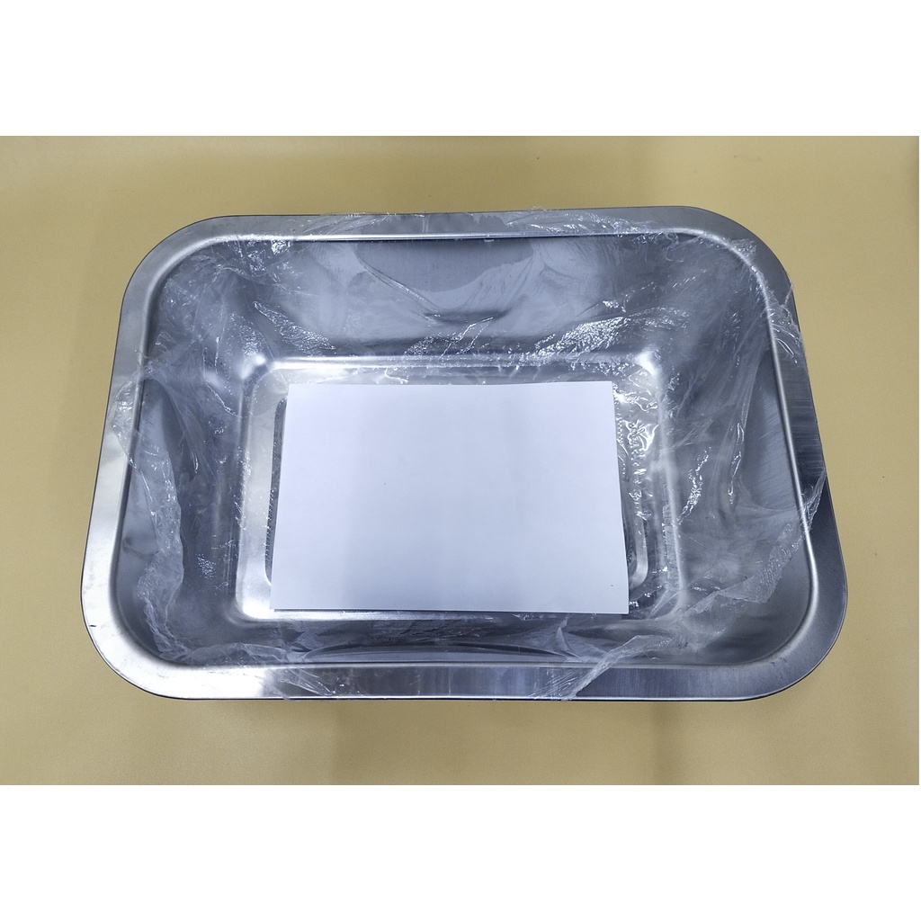 Nampan Stainless Persegi Tinggi 6cm