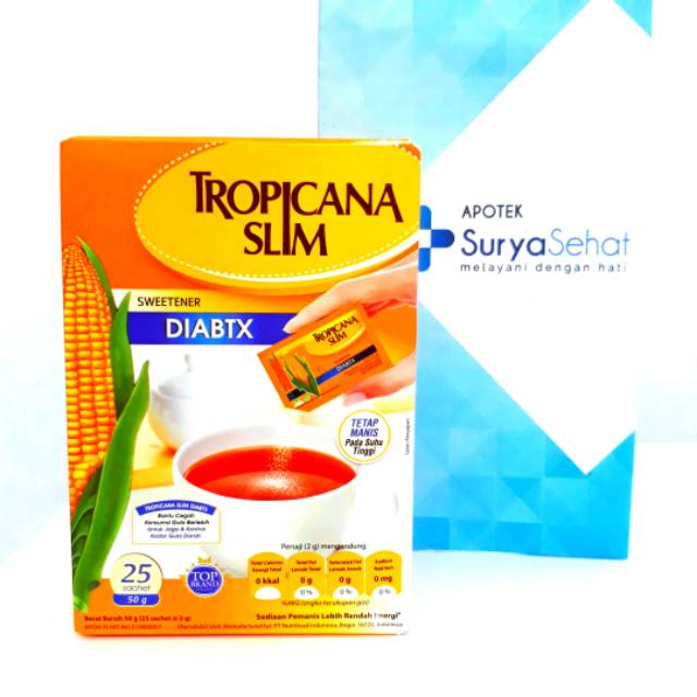 Tropicana Slim Diabetx 25/50/100 sachet - Tropicana Slim Classic 50 / 100 sachet