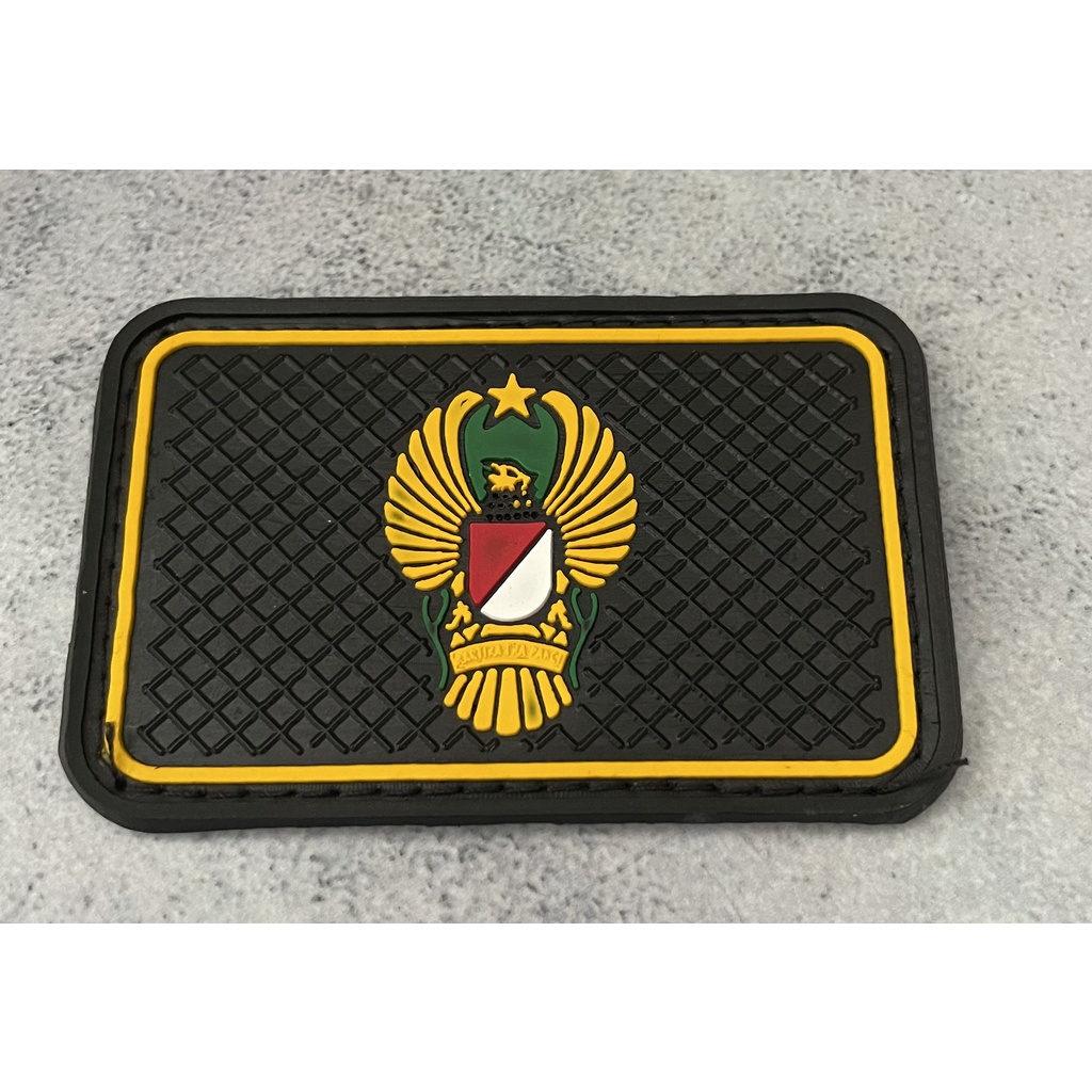 Patch TNI AD Ekapaksi (Hitam)- Patch Velcro TNI AD - Prepetan TNI AD Ekapaksi - Velcro Karet