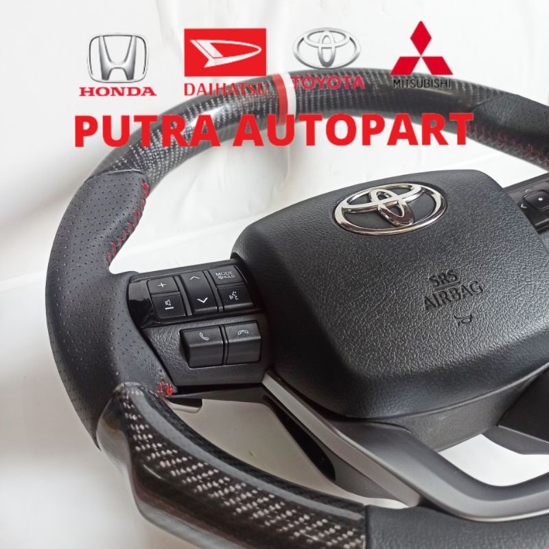 stir setir karbon kevlar fortuner vrz hilux revo original