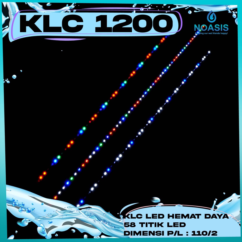 LAMPU LED CELUP AQUARIUM KIYOSAKI KLC 1200 AQUASCAPE 24 WATT 3 IN 1