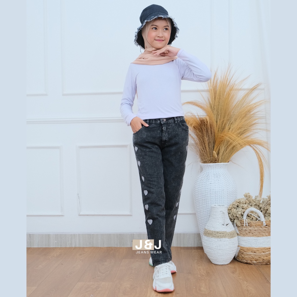 Celana Jeans Anak Perempuan Celana Jeans Anak Usia 7-15 Tahun