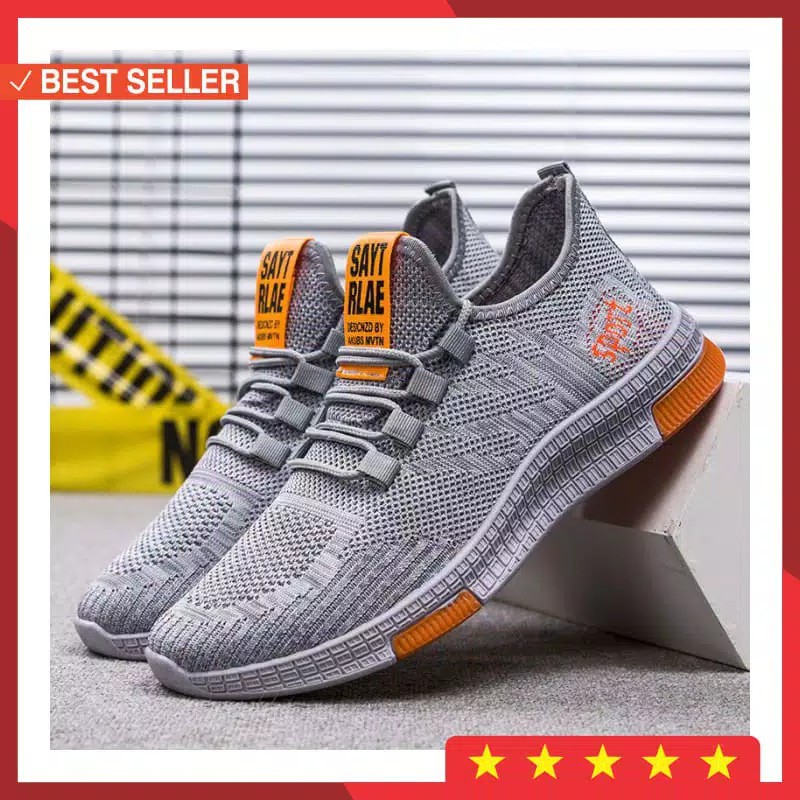 ARY_Shoes- Sepatui Sneakers Sepatu Fashion sport pria SP Sol karet lentur Terbaru 2021