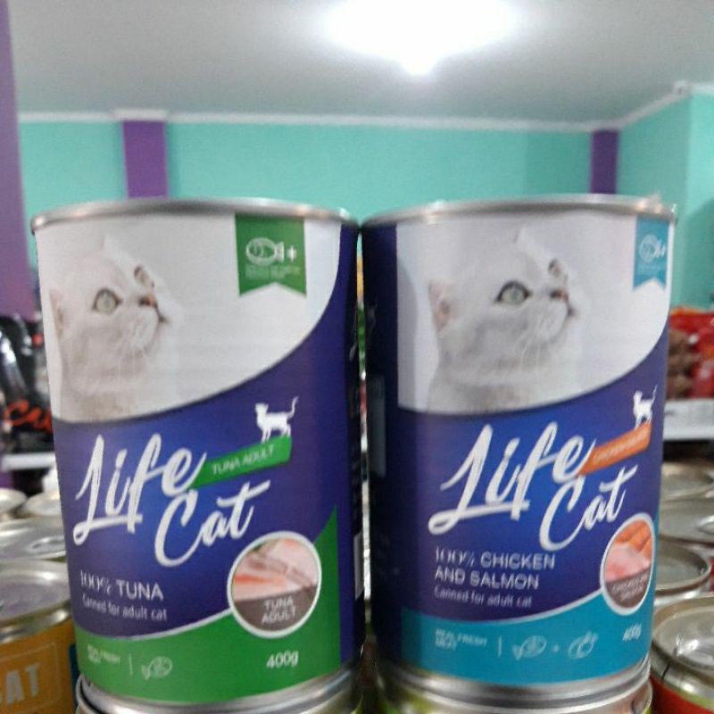 life cat Kaleng Adult 400gram Makanan Kucing Basah