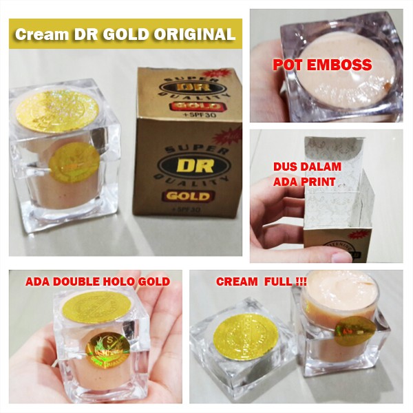 Cream Pemutih (Whitening) Dokter - DR SUPER GOLD (Day &amp; Cream) +SPF 30