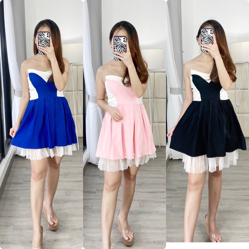 real pic dress fashion wanita / middle dress / dress import wanita / dress kondangan