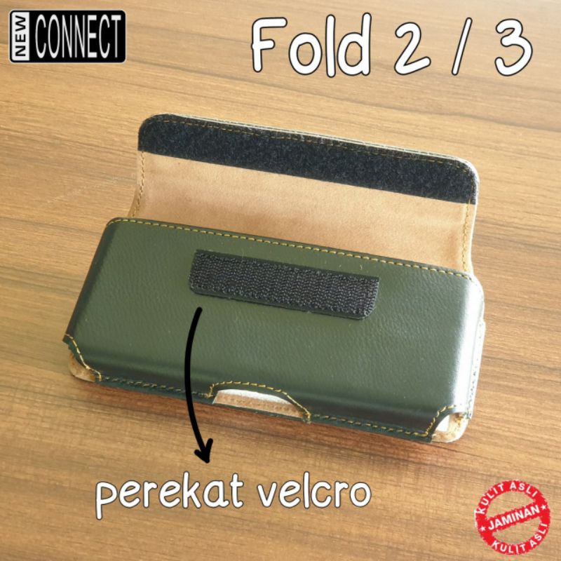 pouch samsung fold 3 fold 2 perekat velcro horizontal