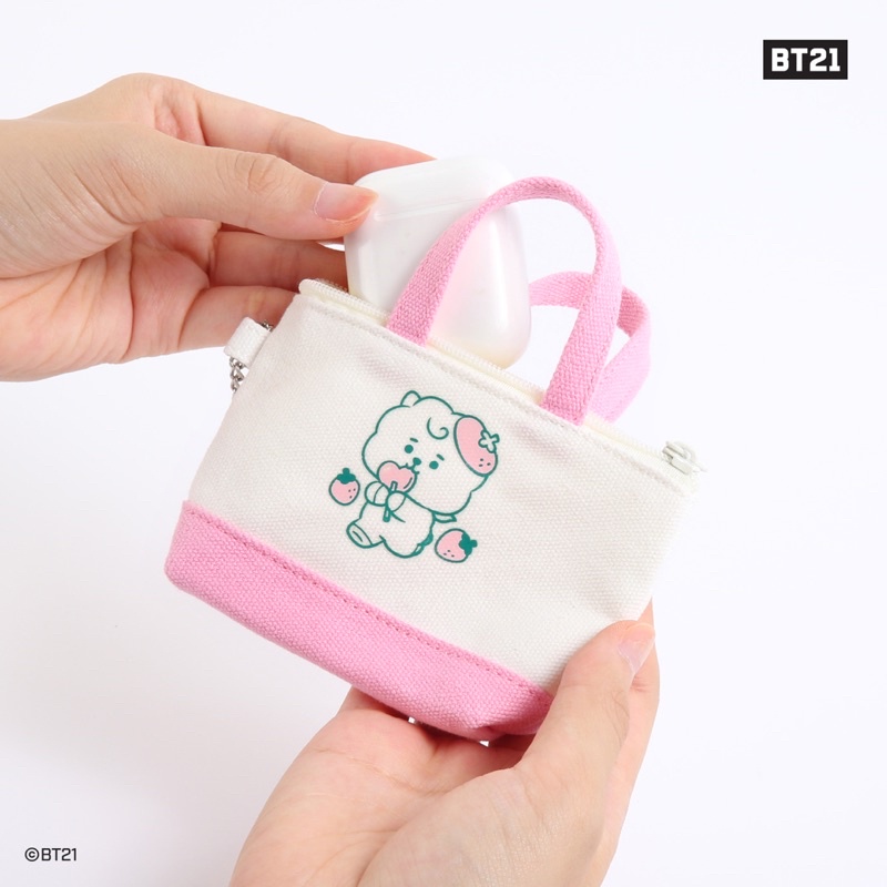 PO OFFICIAL BT21 Baby Canvas Mini Pouch Jelly Candy