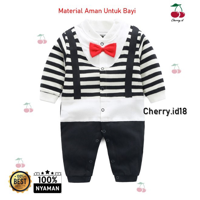 Cherry COD Jumper Bayi Lengan Panjang / Jumper Anak Lengan Panjang / Jumper Pesta Bayi Import / Romper Anak