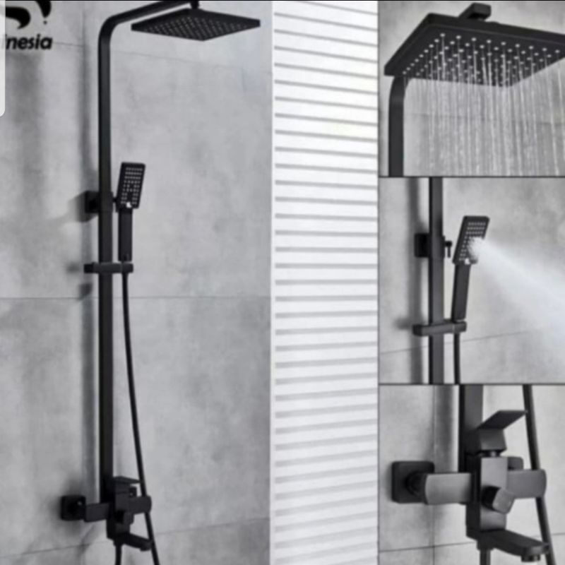 SHOWER TIANG BLACK PANAS DINGIN/SHOWER PANAS DINGIN HITAM/SHOWER KAMAR MANDI PANAS DINGIN/SHOWER TIA