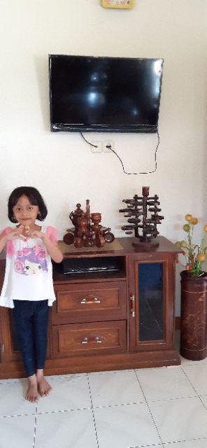 (bisa Cod) Satu Set Teko Gelas Dan Cangkir Model Gantung Bahan Kayu Jati - Dekorasi Hiasan Meja Tamu